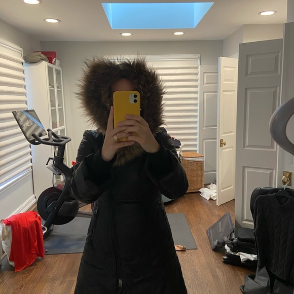 Mackage black winter coat with fur hood - Picture 15 of 15